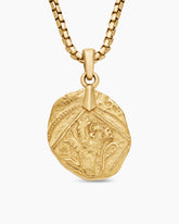 Shipwreck Coin Amulet in 18K Yellow Gold, 28.4mm